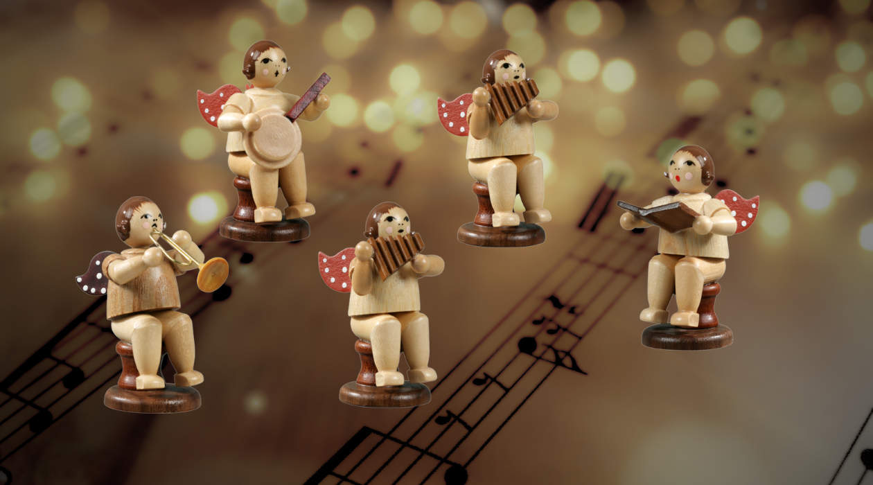 Zarte Klänge in Natur – Die neuen sitzenden Engel 2025 von KDE Ellmann